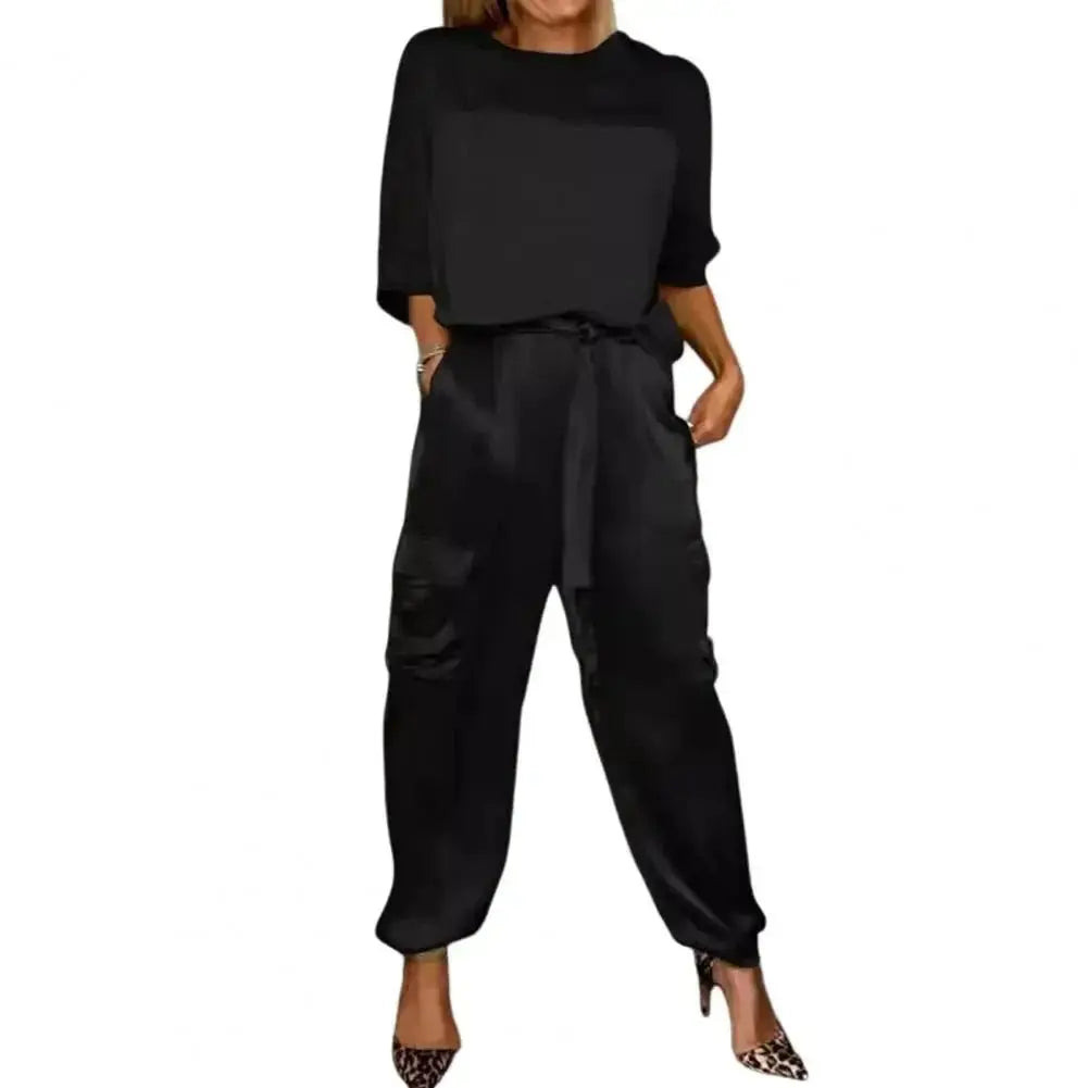 Conjunto Feminino de Cetim Liso - Loja Luniva