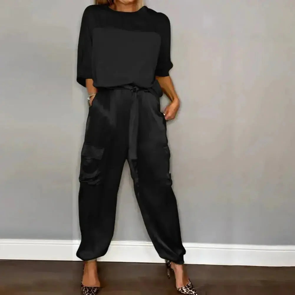 Conjunto Feminino de Cetim Liso - Loja Luniva