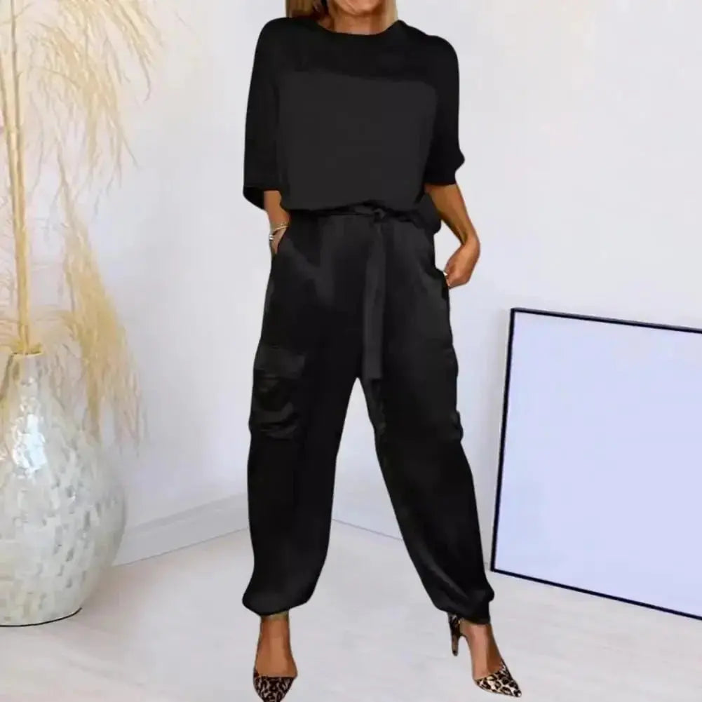 Conjunto Feminino de Cetim Liso - Loja Luniva