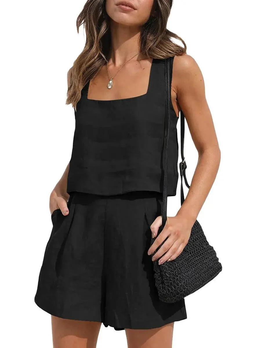 Conjunto Feminino Short e Blusa De Algodão - Loja Luniva
