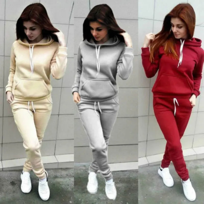 Conjunto Moletom Feminino Com Capuz - Loja Luniva