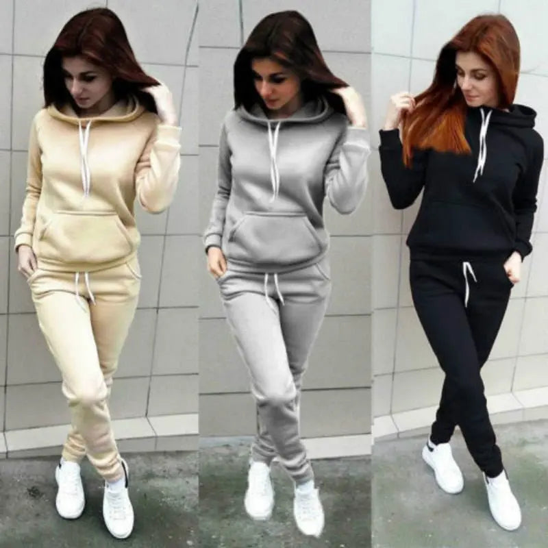 Conjunto Moletom Feminino Com Capuz - Loja Luniva