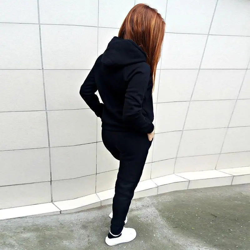 Conjunto Moletom Feminino Com Capuz - Loja Luniva