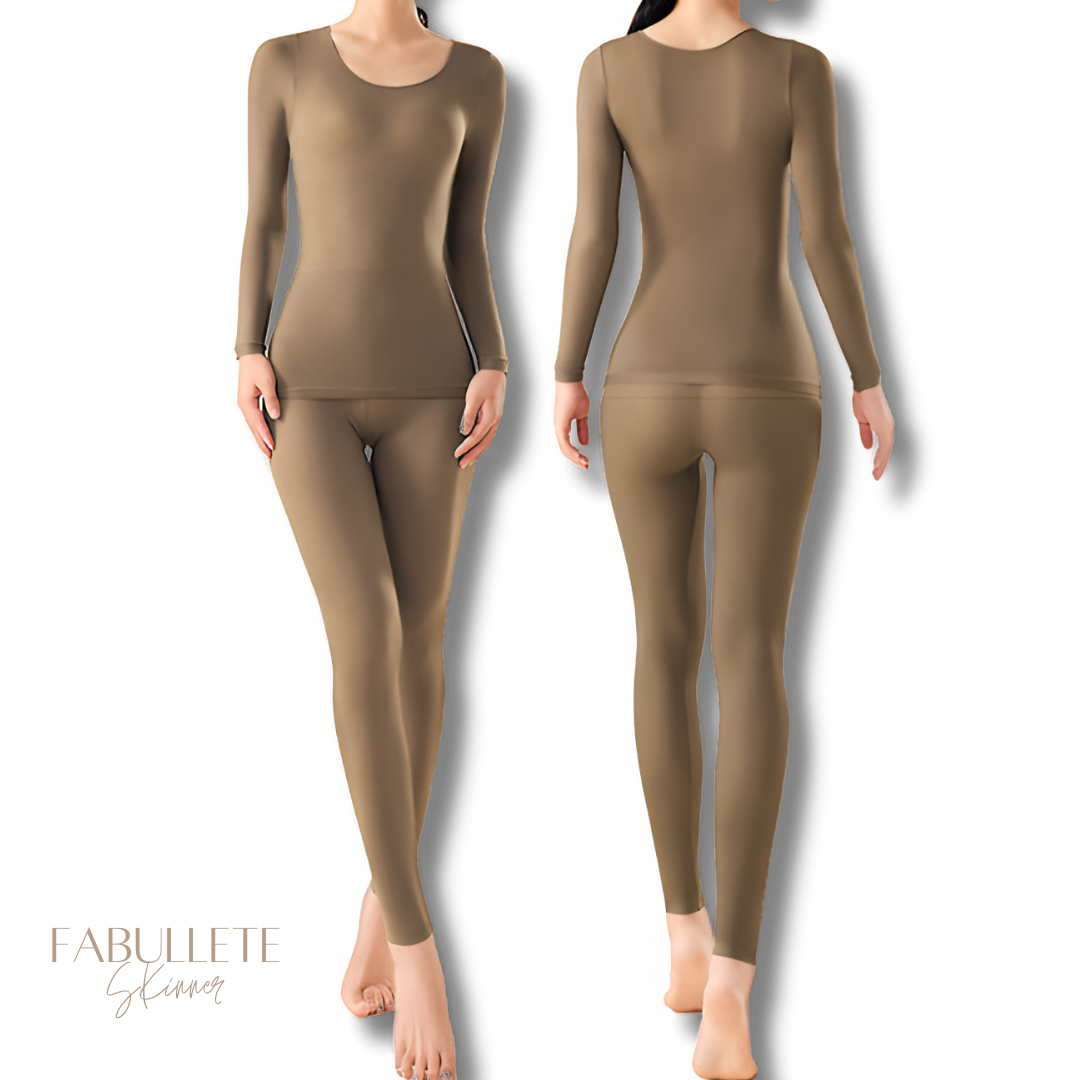 Conjunto de Roupa Térmica Feminina Sem Costuras Skinner - Compre 1 Leve 2 - Loja Luniva