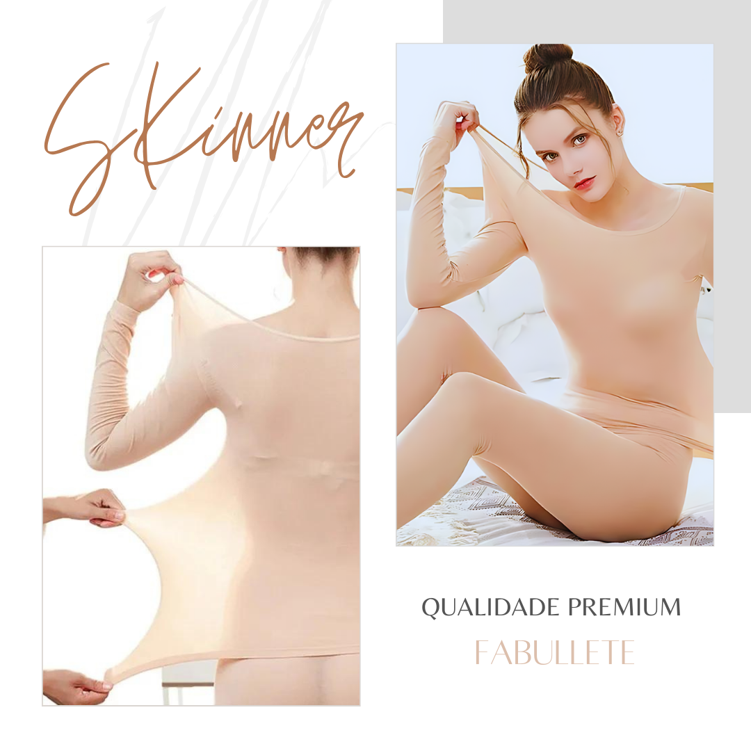 Conjunto de Roupa Térmica Feminina Sem Costuras Skinner - Compre 1 Leve 2 - Loja Luniva