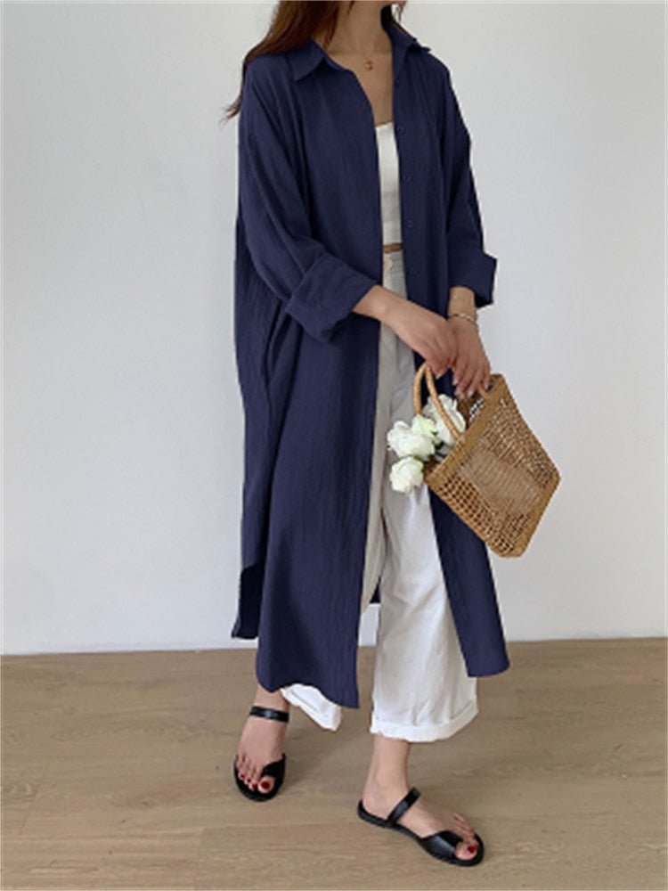 Vestido Chemise Longo - Loja Luniva