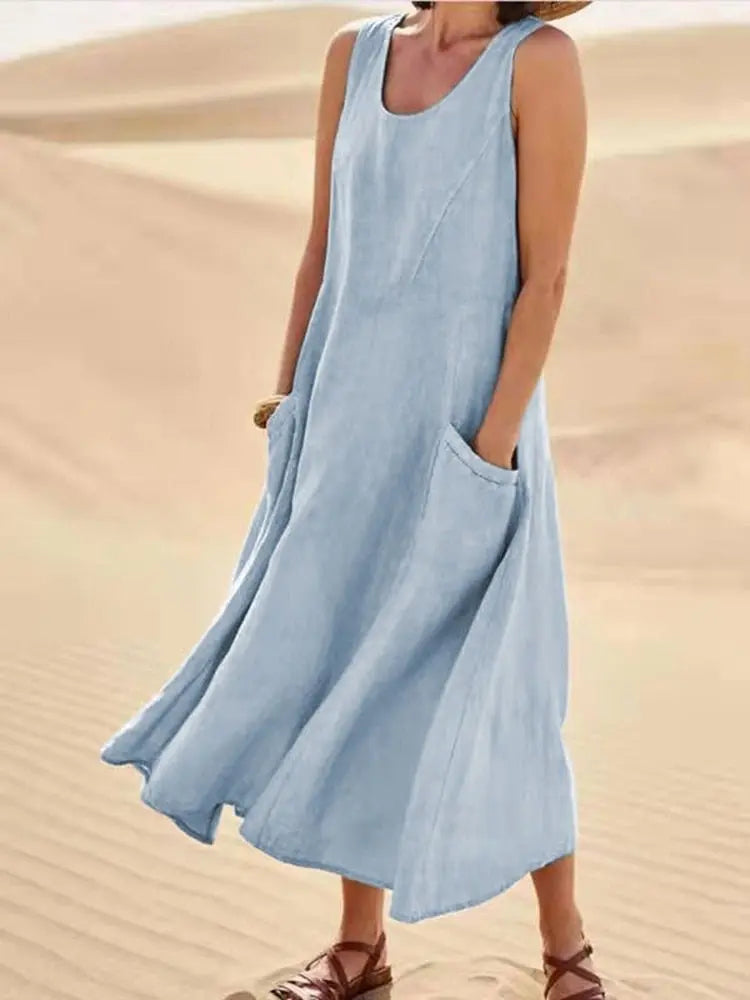 Vestido De Linho - Alicie - Loja Luniva