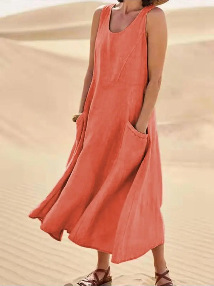Vestido De Linho - Alicie - Loja Luniva