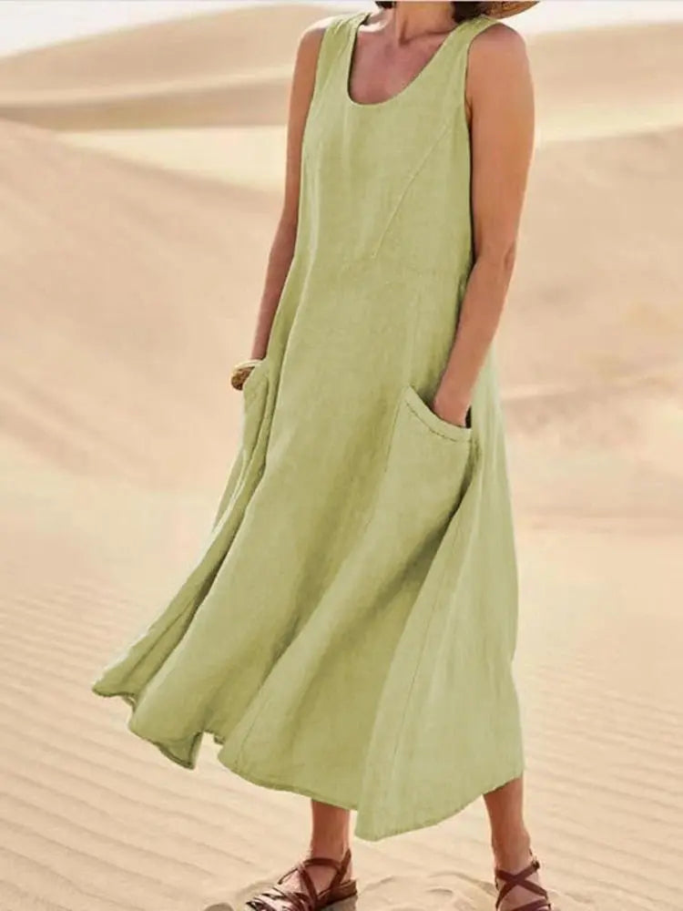 Vestido De Linho - Alicie - Loja Luniva