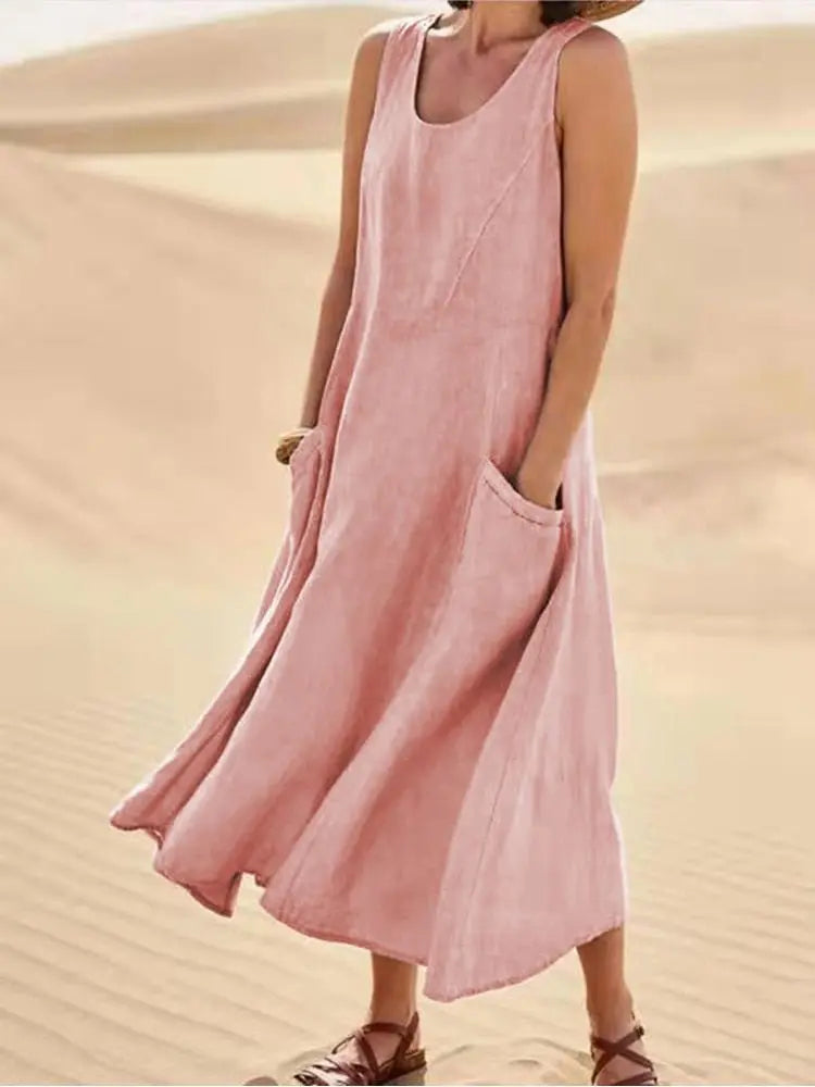 Vestido De Linho - Alicie - Loja Luniva
