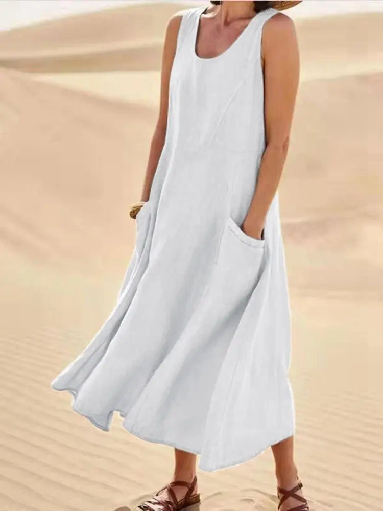 Vestido De Linho - Alicie - Loja Luniva