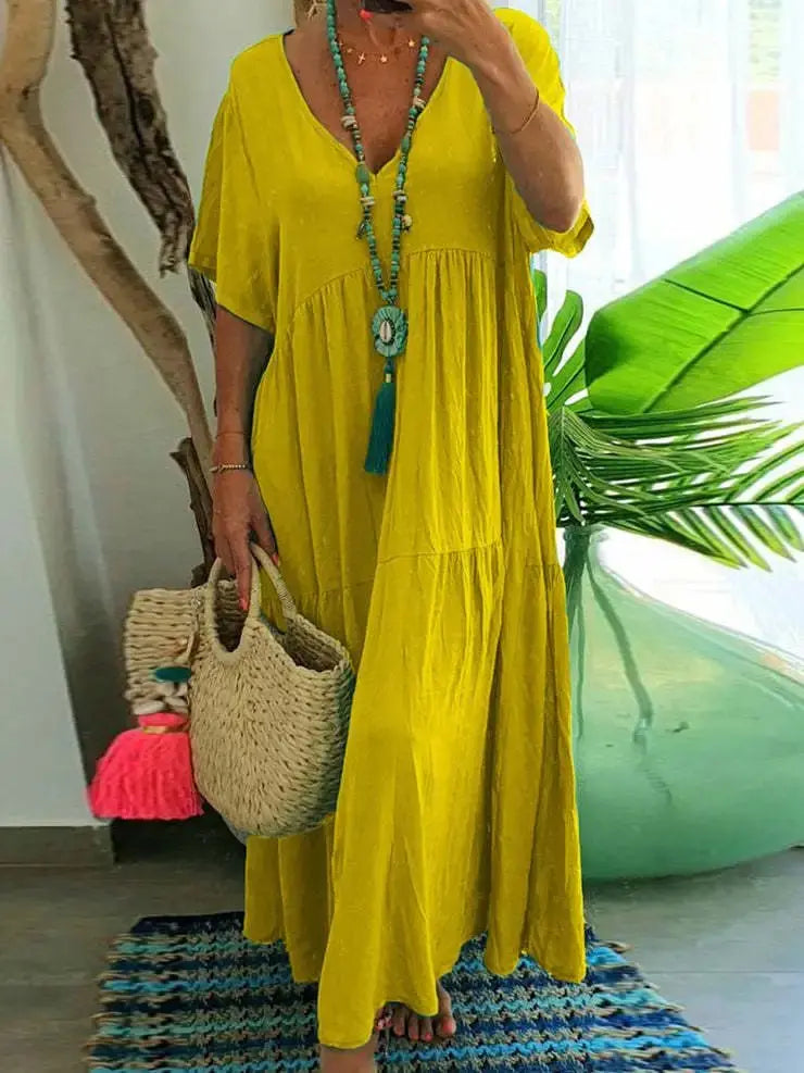 Vestido de Linho Leonita - Loja Luniva