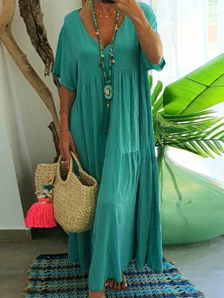 Vestido de Linho Leonita - Loja Luniva