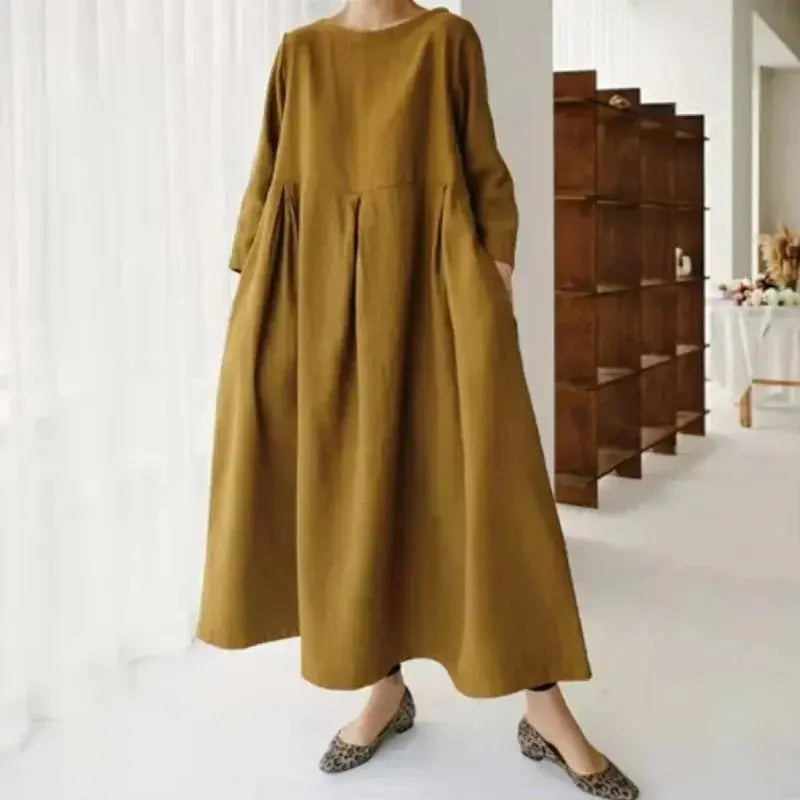 Vestido de Linho Longo - Loja Luniva