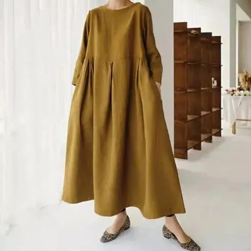 Vestido de Linho Longo - Loja Luniva