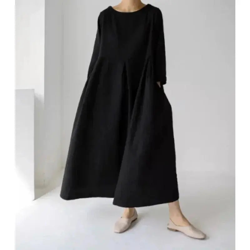 Vestido de Linho Longo - Loja Luniva