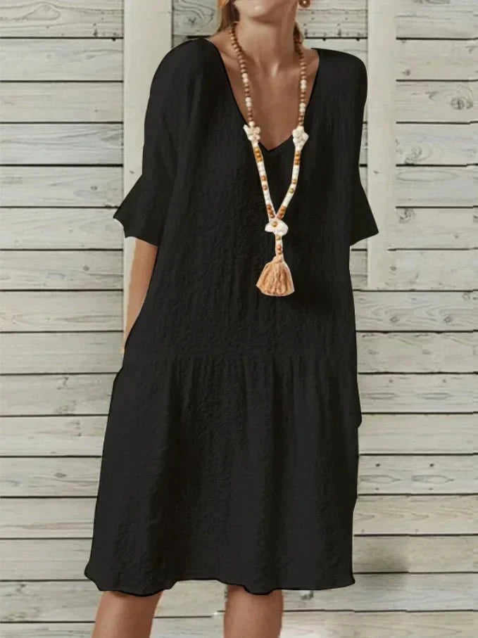 Vestido de Linho Mirian - Loja Luniva