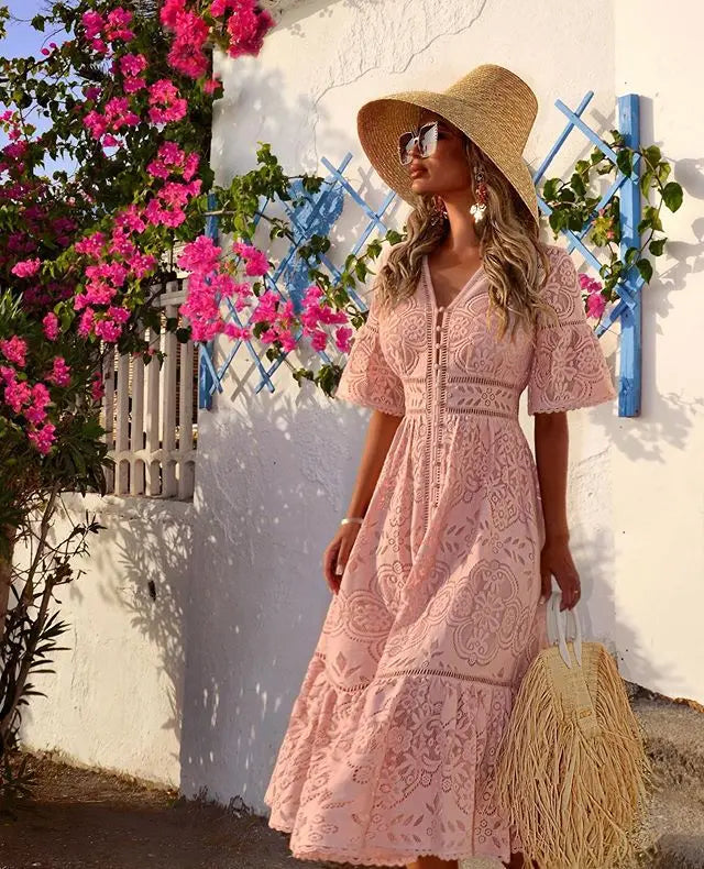 Vestido de Renda Abby - Loja Luniva