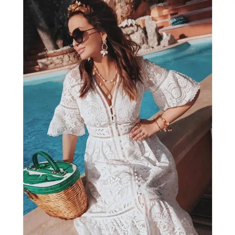 Vestido de Renda Abby - Loja Luniva