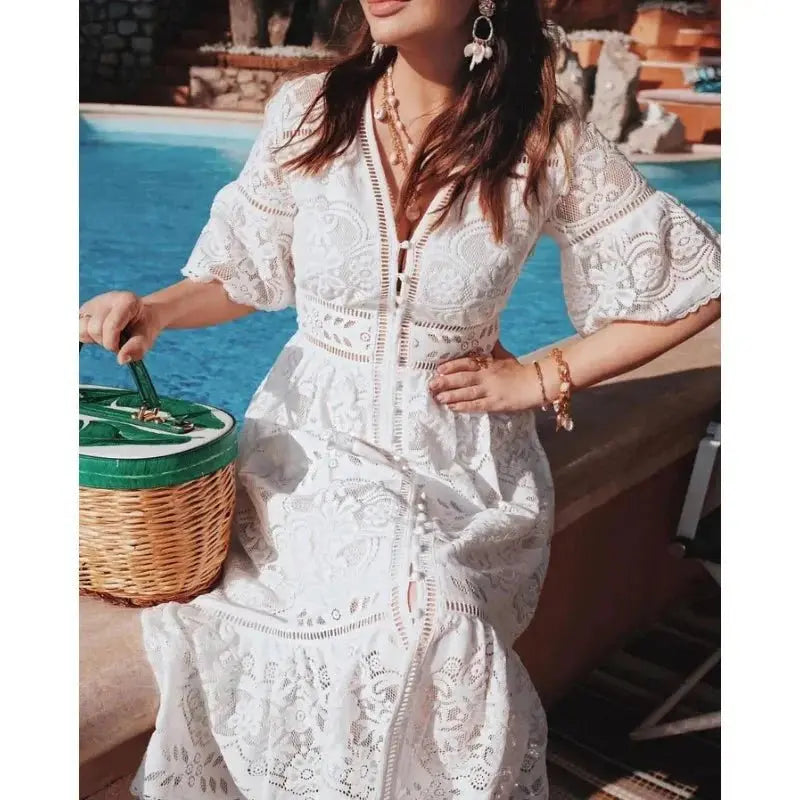 Vestido de Renda Abby - Loja Luniva