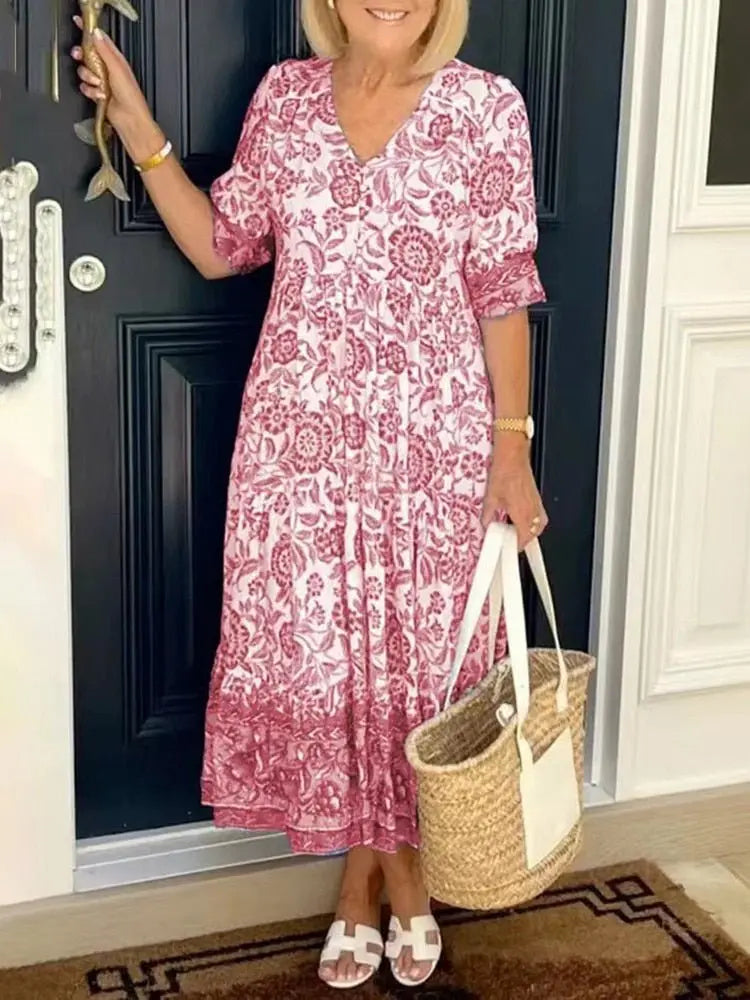 Vestido Estampado Helonis - Loja Luniva