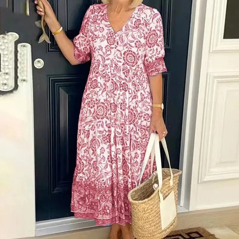 Vestido Estampado Helonis - Loja Luniva