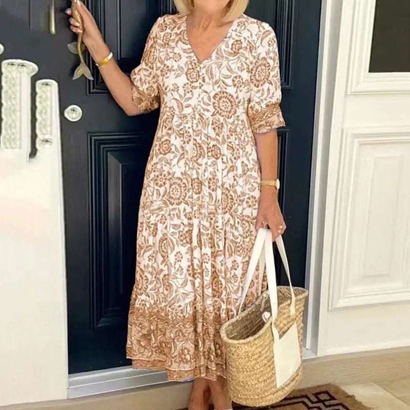 Vestido Estampado Helonis - Loja Luniva
