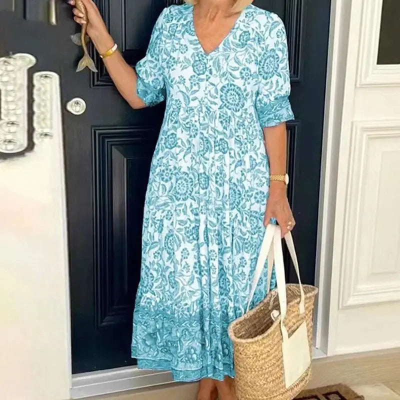 Vestido Estampado Helonis - Loja Luniva
