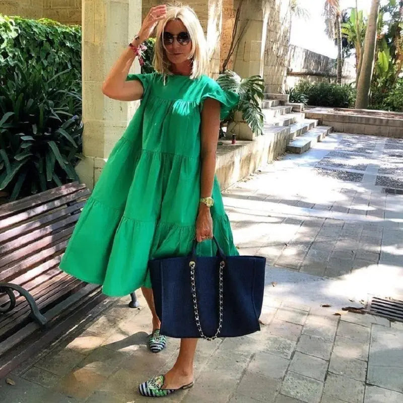 Vestido Evasê Dina - Loja Luniva