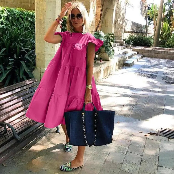 Vestido Evasê Dina - Loja Luniva