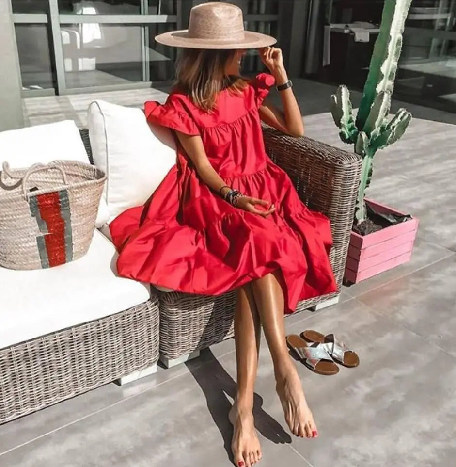 Vestido Evasê Dina - Loja Luniva