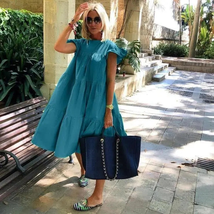 Vestido Evasê Dina - Loja Luniva