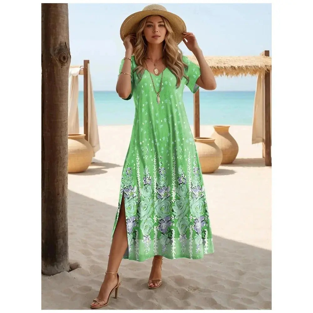 Vestido Feminino Casual Floral Quênia - Loja Luniva