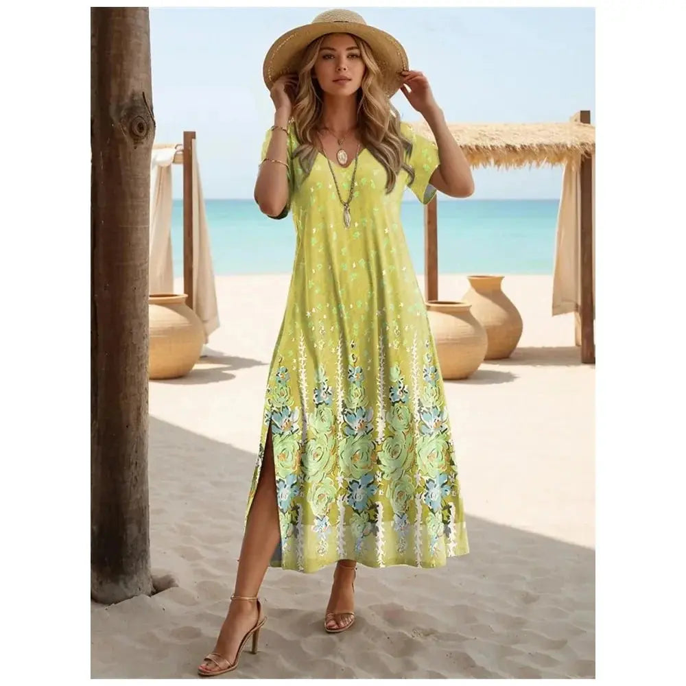 Vestido Feminino Casual Floral Quênia - Loja Luniva
