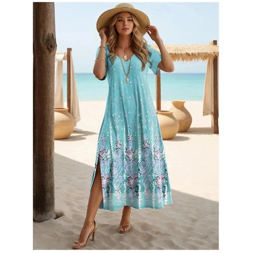 Vestido Feminino Casual Floral Quênia - Loja Luniva