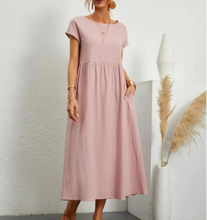 Vestido Feminino de Manga Curta Calíope - Loja Luniva