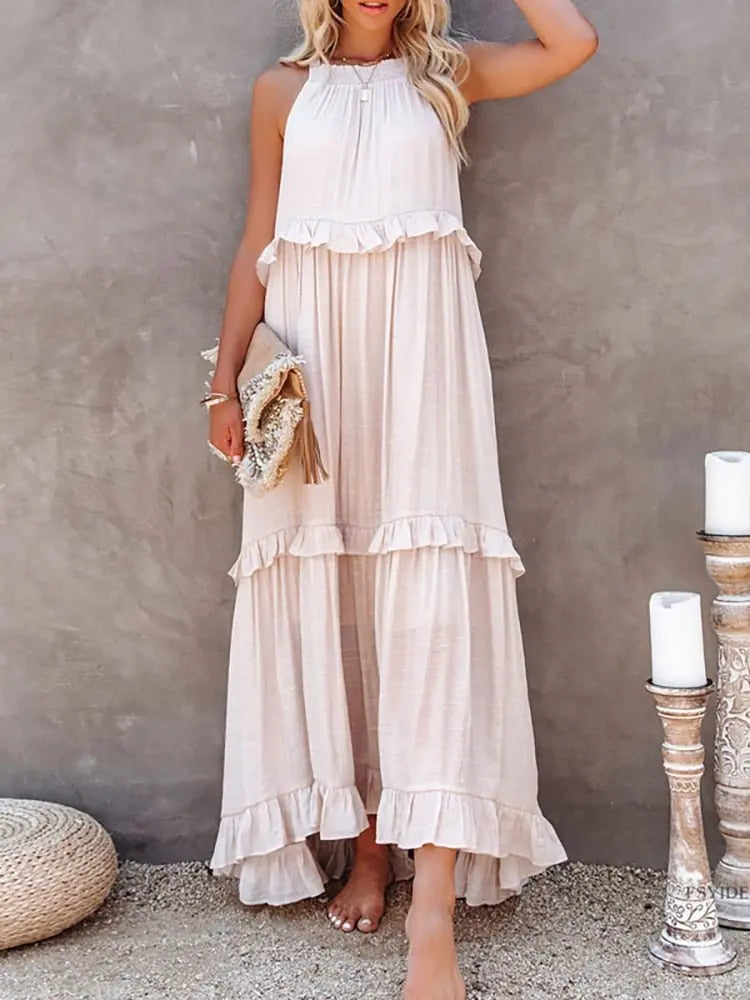 Vestido Longo Babado - Loja Luniva