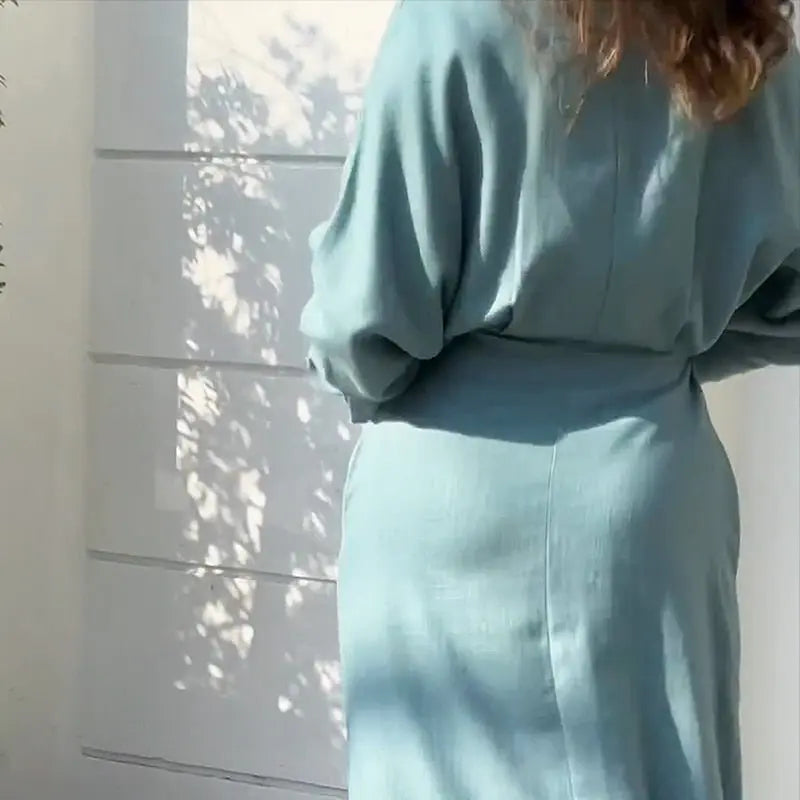 Vestido Longo Com Bolso - Nivi - Loja Luniva