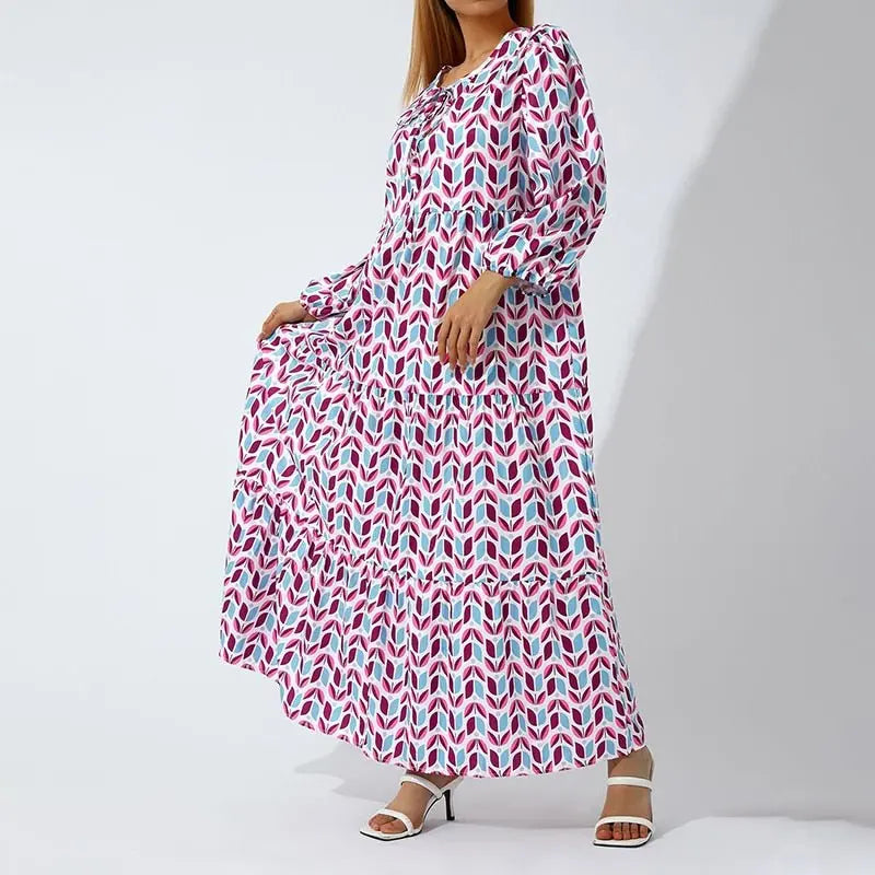 Vestido Longo Estampado Elida - Loja Luniva