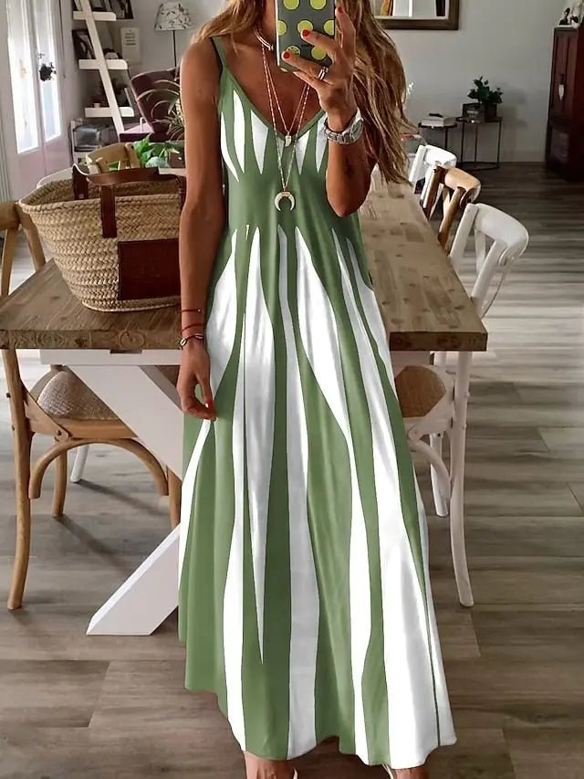 Vestido Longo Estampado Esmin - Loja Luniva