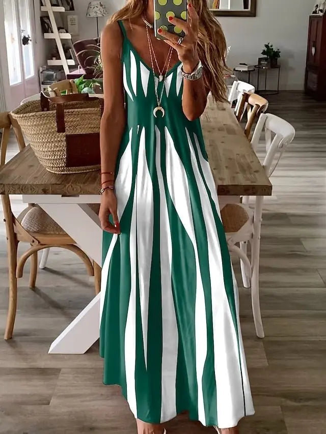 Vestido Longo Estampado Esmin - Loja Luniva