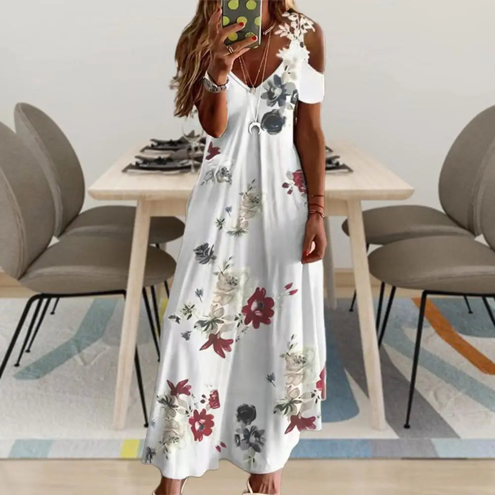 Vestido Longo Floral - Lidi - Loja Luniva