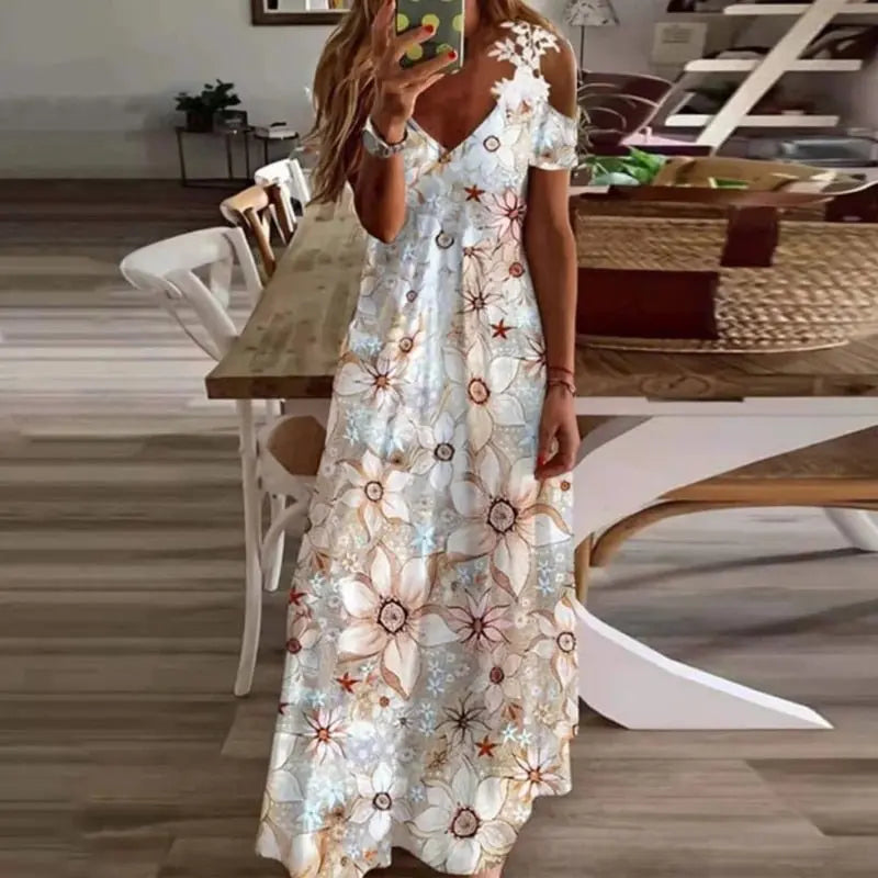 Vestido Longo Floral - Lidi - Loja Luniva