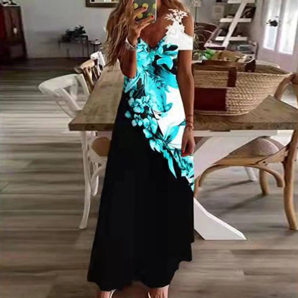 Vestido Longo Floral - Lidi - Loja Luniva