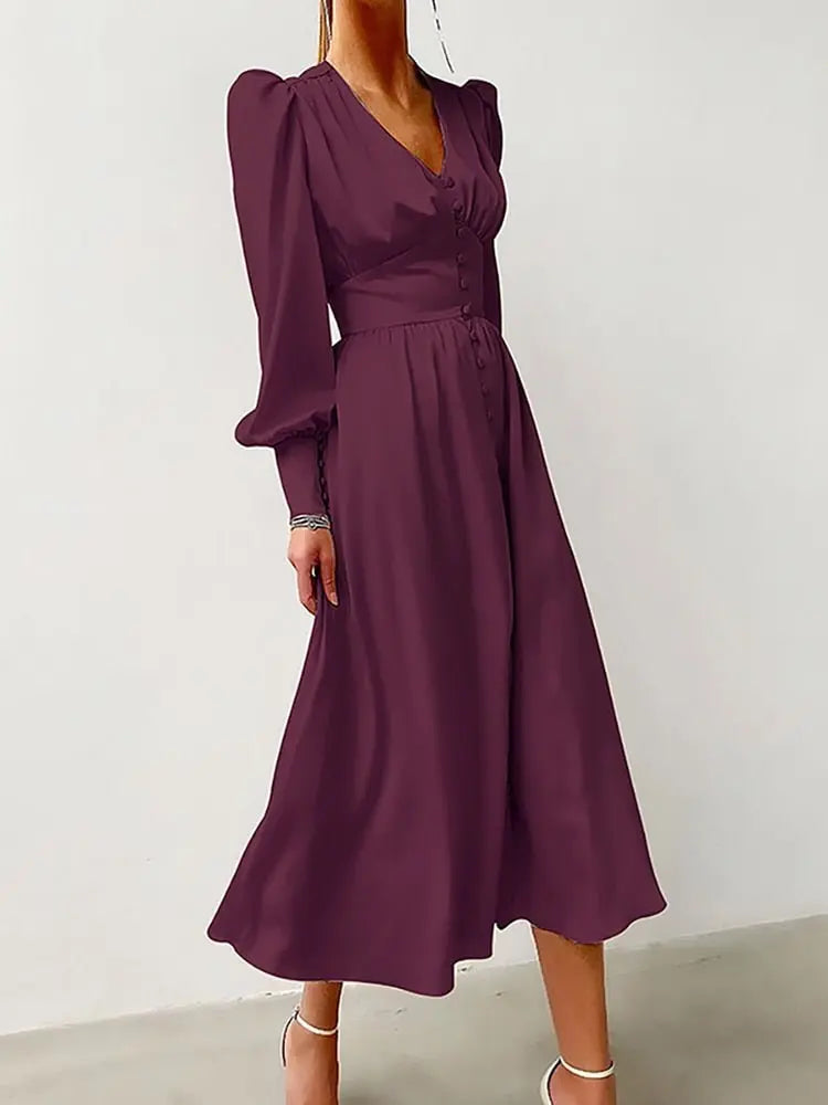 Vestido Midi de Festa - Loja Luniva