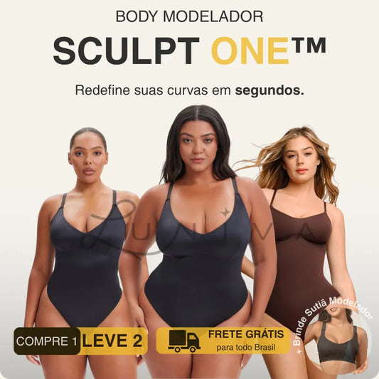 Body Modelador - SculptOne™ - Compre 1 Leve 2 + Brinde Sutiã Modelador