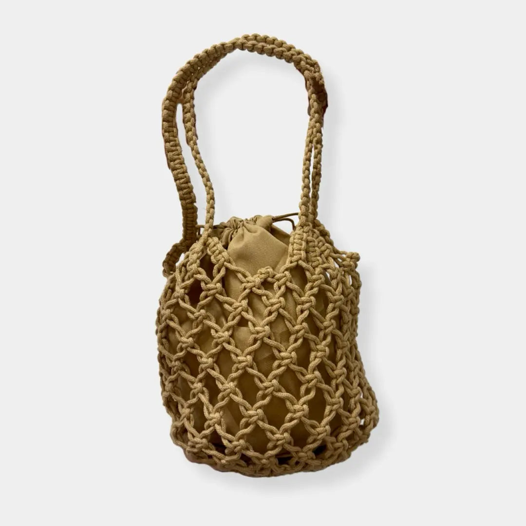 Bolsa De Praia Fios de Macramê Trançada - Loja Luniva