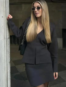 Conjunto Florence Noir - Loja Luniva