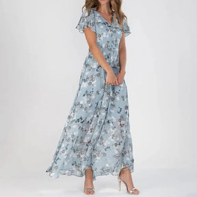 Vestido Longo com Estampa Floral Deise - Loja Luniva