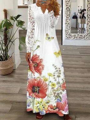 Vestido de Manga Comprida Elenice - Loja Luniva